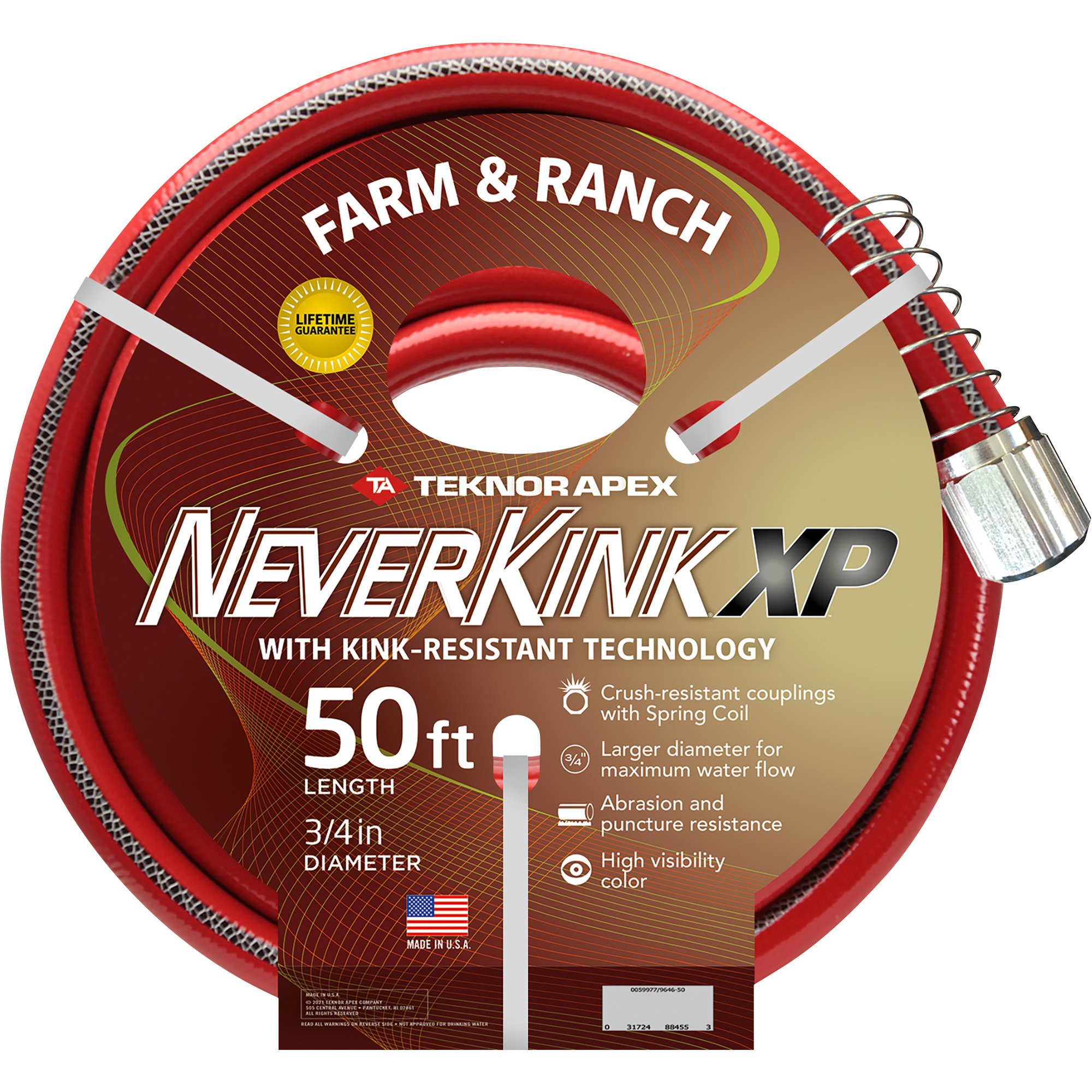 Teknor Apex Farm and Ranch NeverKink Hose — 3/4in. x 50ft., Model# 9846-50